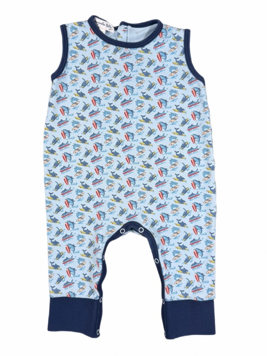 Magnolia Baby Other - MAGNOLIA BABY Sleeveless Pima “Sharkie The Surfer” Jumpsuit - 6M